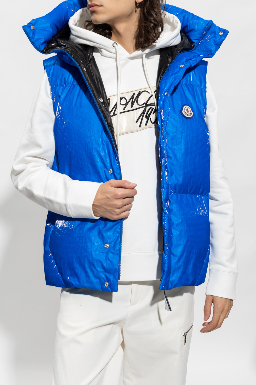 Moncler 'Lawu' down vest | Men's Clothing | balenciaga logo